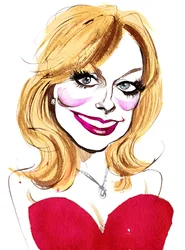 Katherine Jenkins, cantante galesa; caricatura